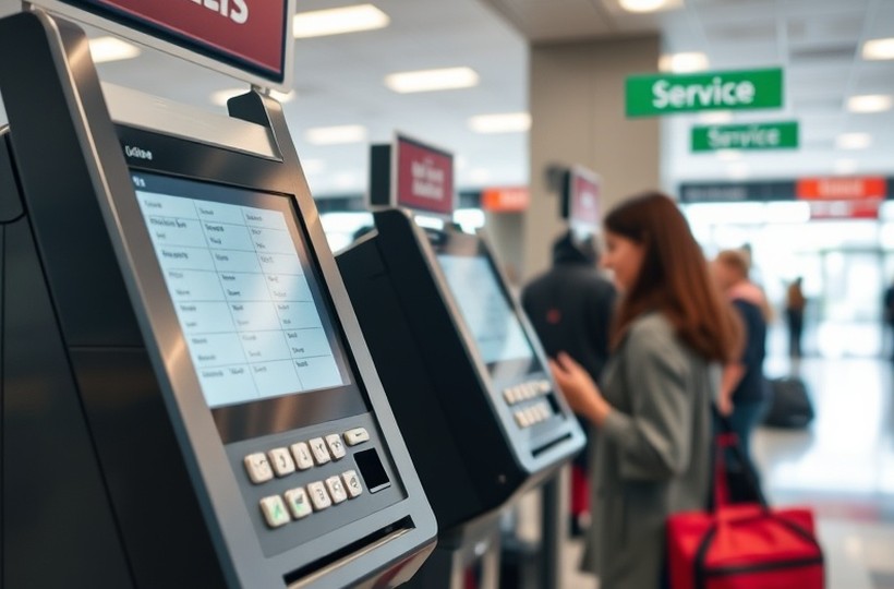 銀行店舗の受付番号表示